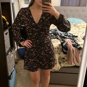 Abercrombie and fitch floral long sleeve size S